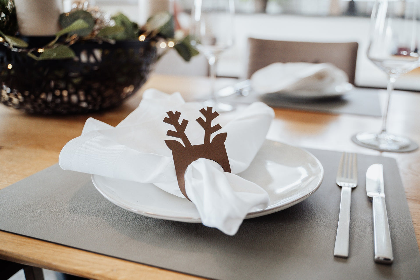Serviettenringe Rentier